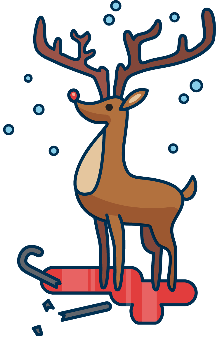 foot clipart reindeer