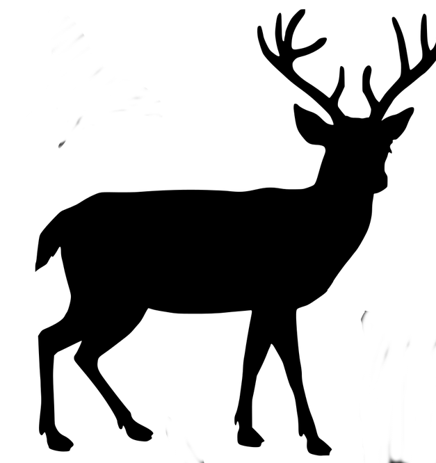 clipart reindeer silhouette