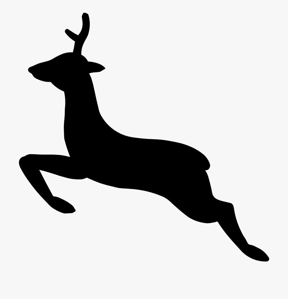 clipart reindeer silhouette
