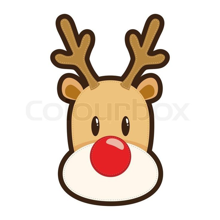 clipart reindeer simple
