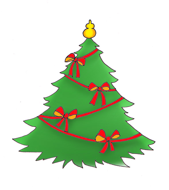 Clipart reindeer tree. Christmas clip art 
