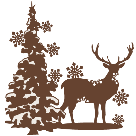 clipart reindeer winter