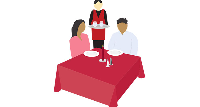 clipart restaurant couple dining