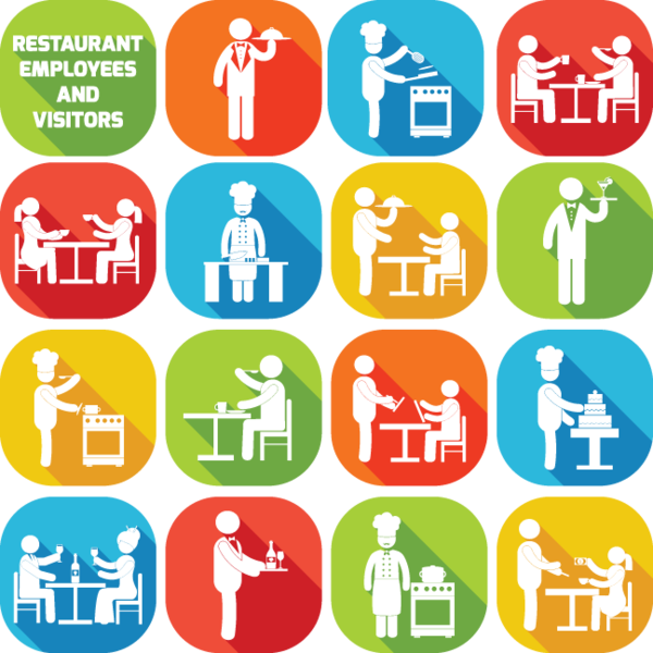 restaurants clipart doodle
