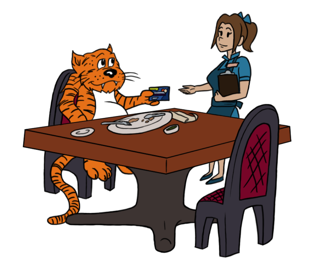 Clipart restaurant lunch restaurant. Tiger s tale loyalty