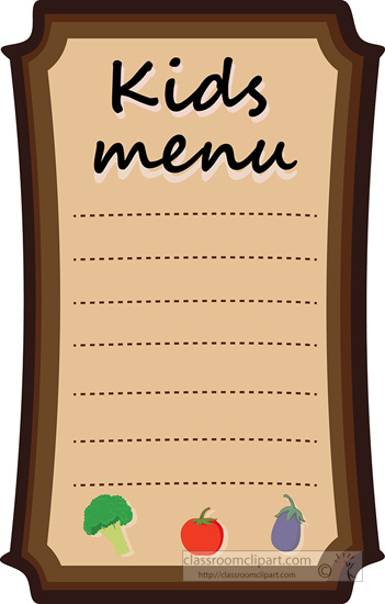 menu clipart transparent