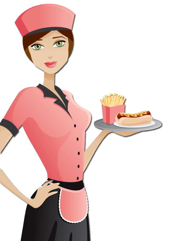 Waitress clipart male waiter. Png image purepng free