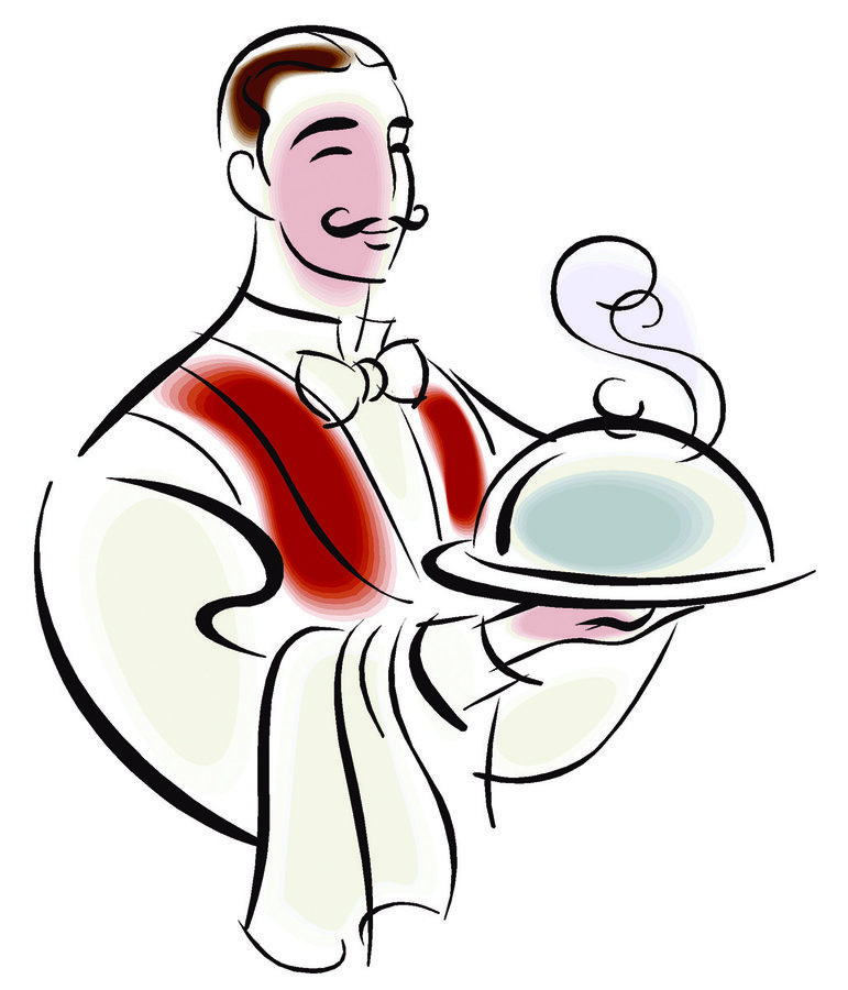 Clipart restaurant waiter.  clip art clipartlook