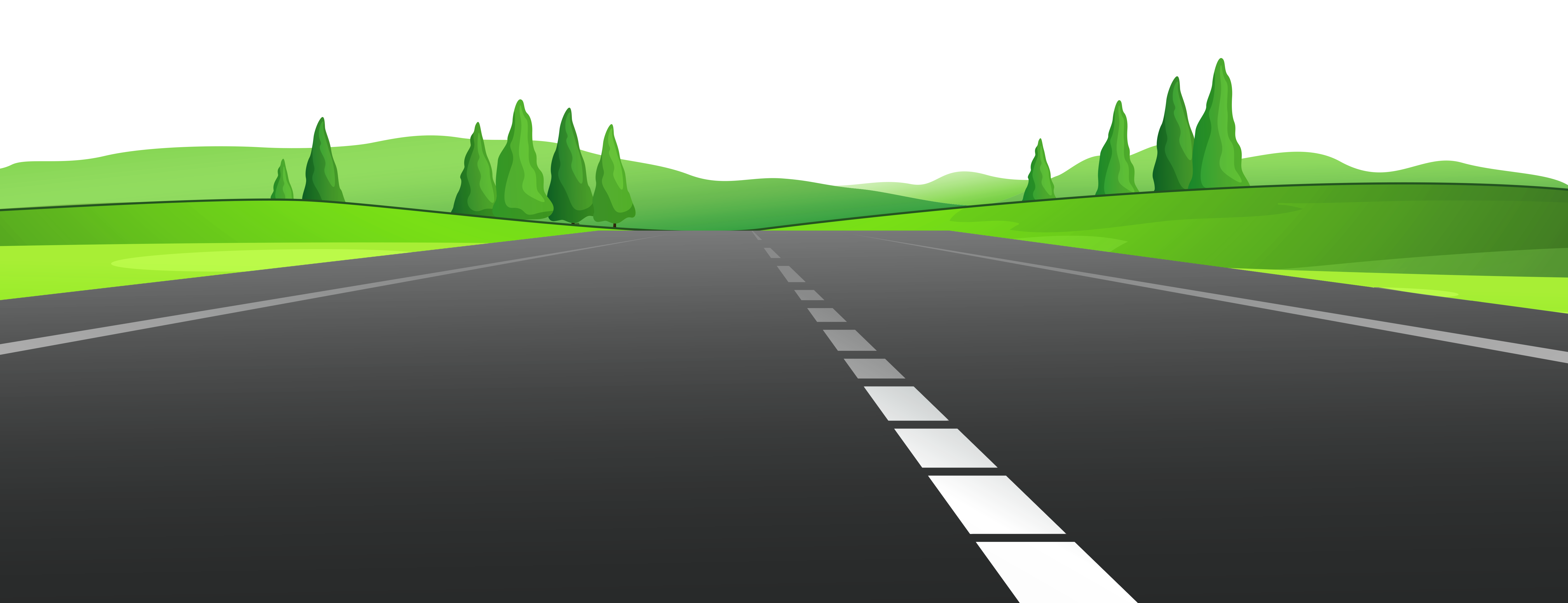 Highway clipart smooth road. With grass png gallery