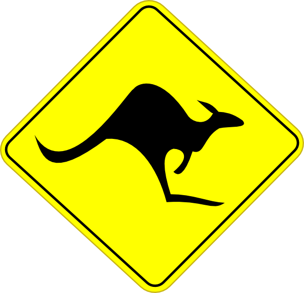 Winding road free download. Kangaroo clipart yellow