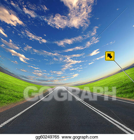 Stock illustration and gg. Clipart road horizon