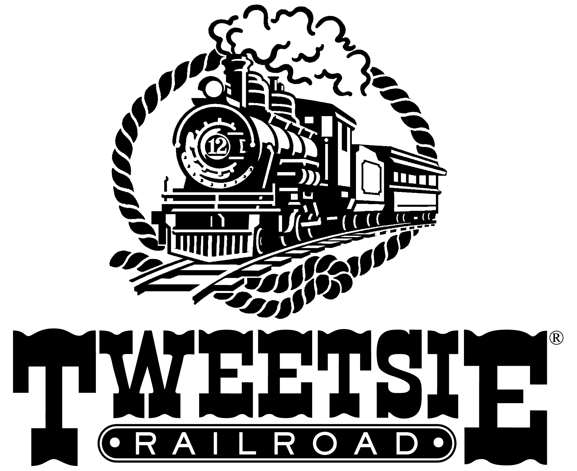Press logos. Clipart train logo
