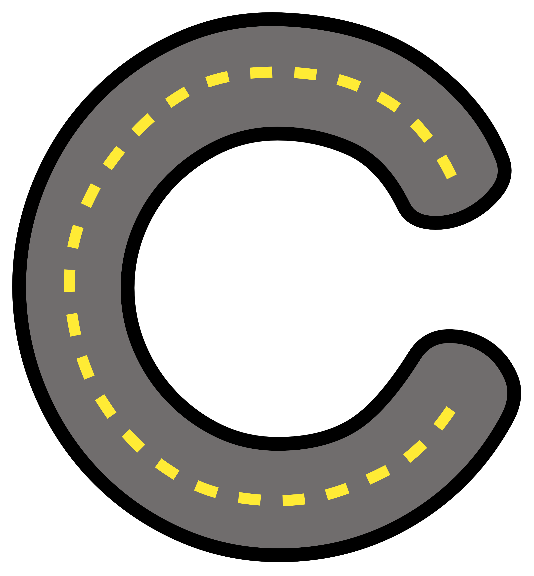clipart road road system