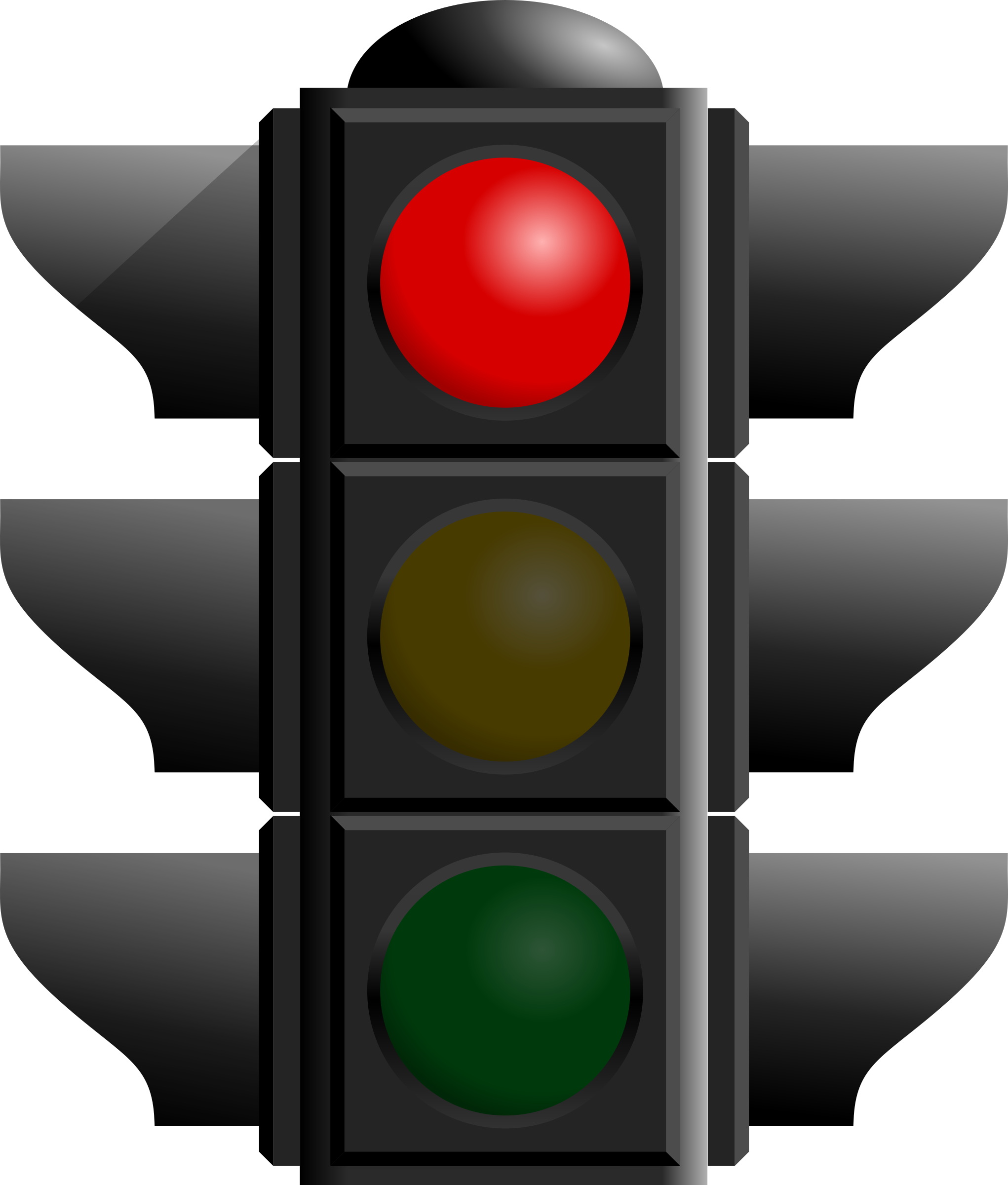 Traffic light red dan. Clipart road robot