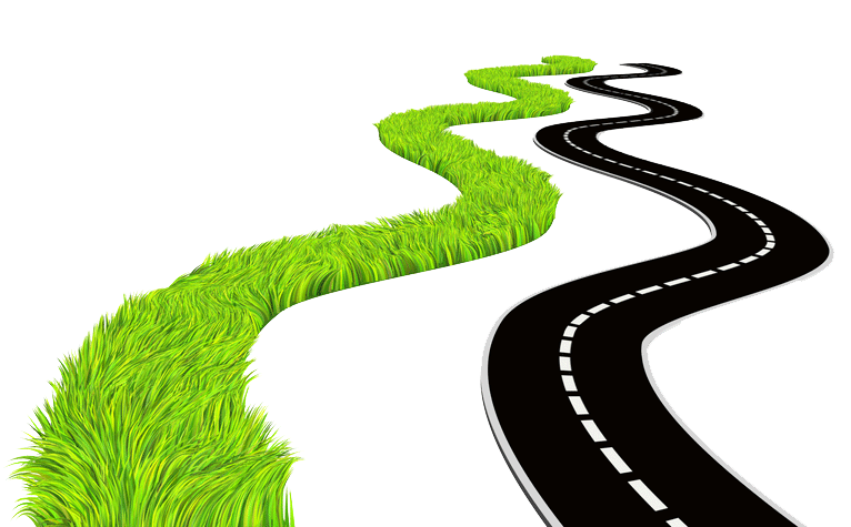 Clipart road scenery.  collection of green