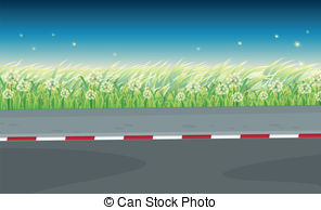 Portal . Clipart road side view