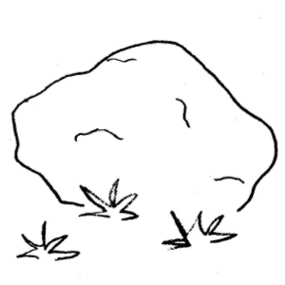Clipart rock clip art. In black and white