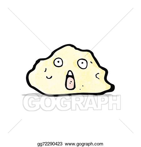 Vector illustration cartoon with. Clipart rock face