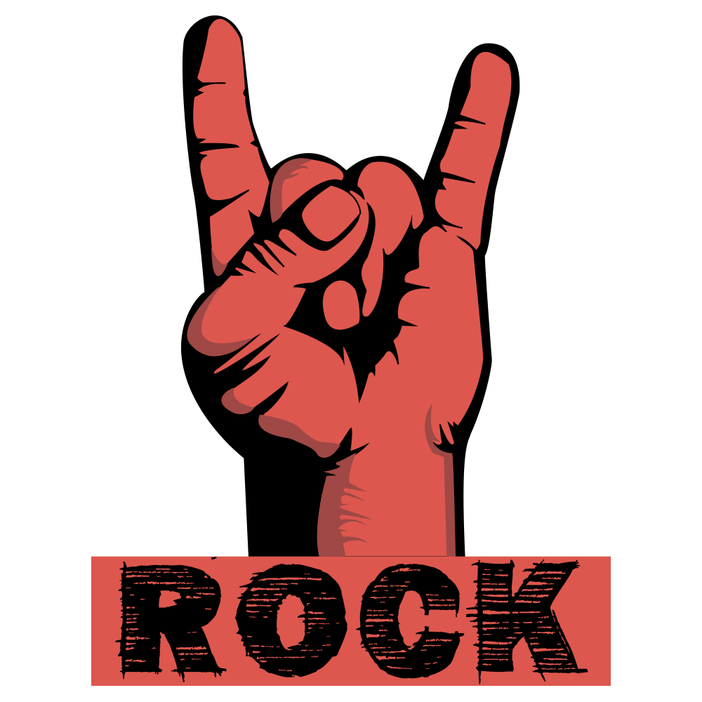 Clipart rock rock fall. Music classic sign of