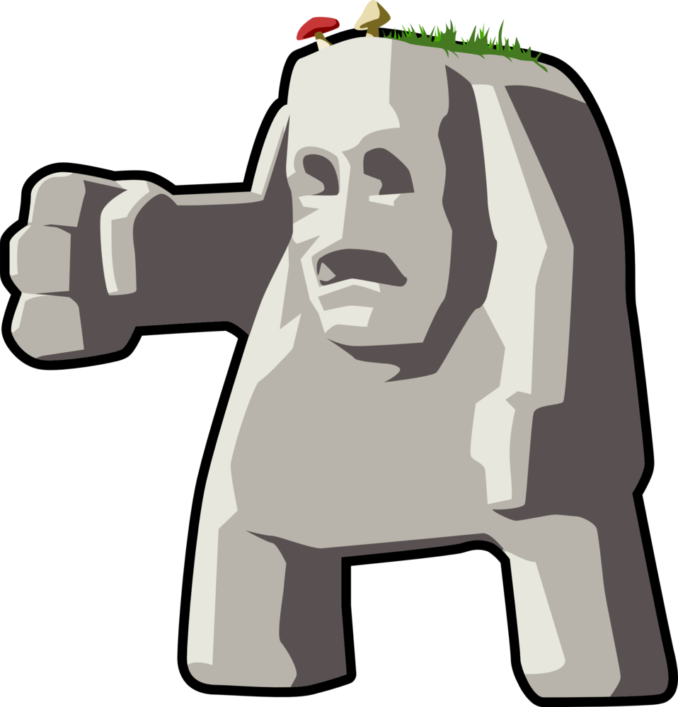 clipart rock stone