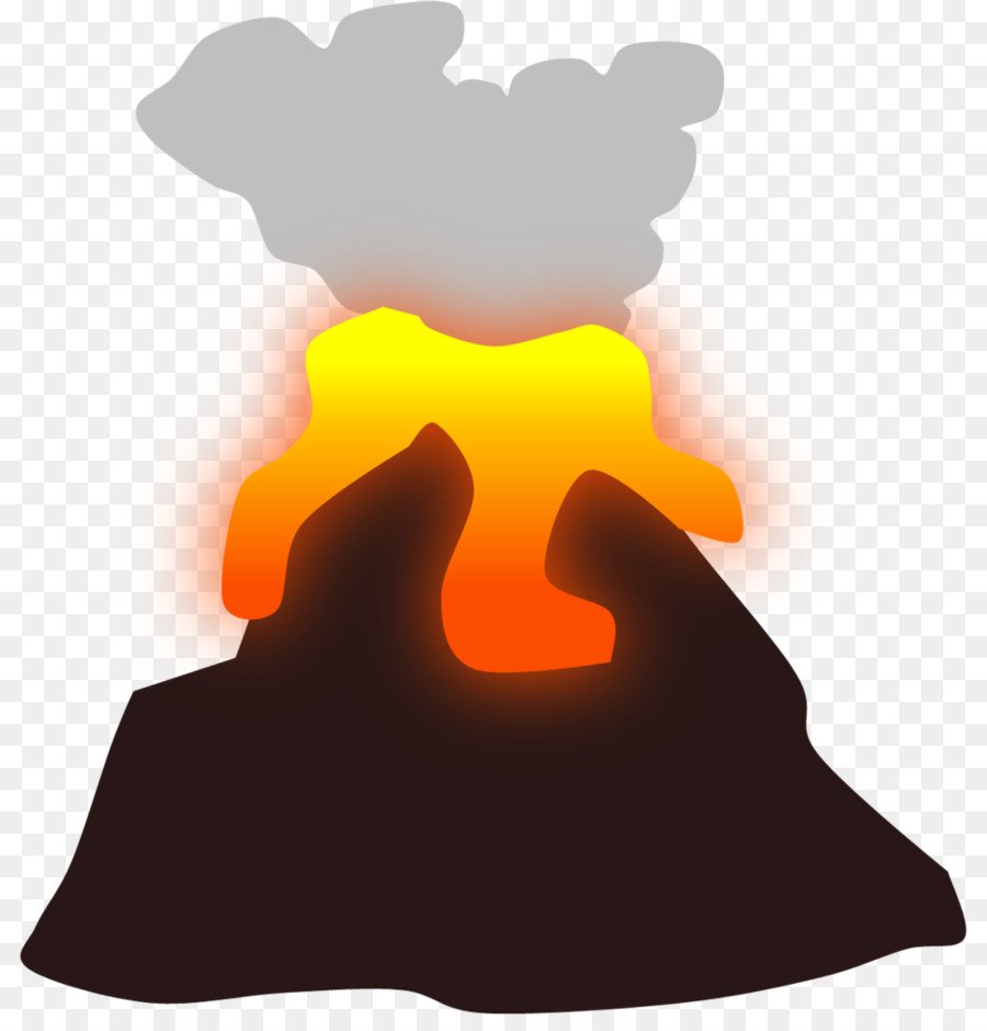 Rock clipart volcano. Cartoon silhouette 