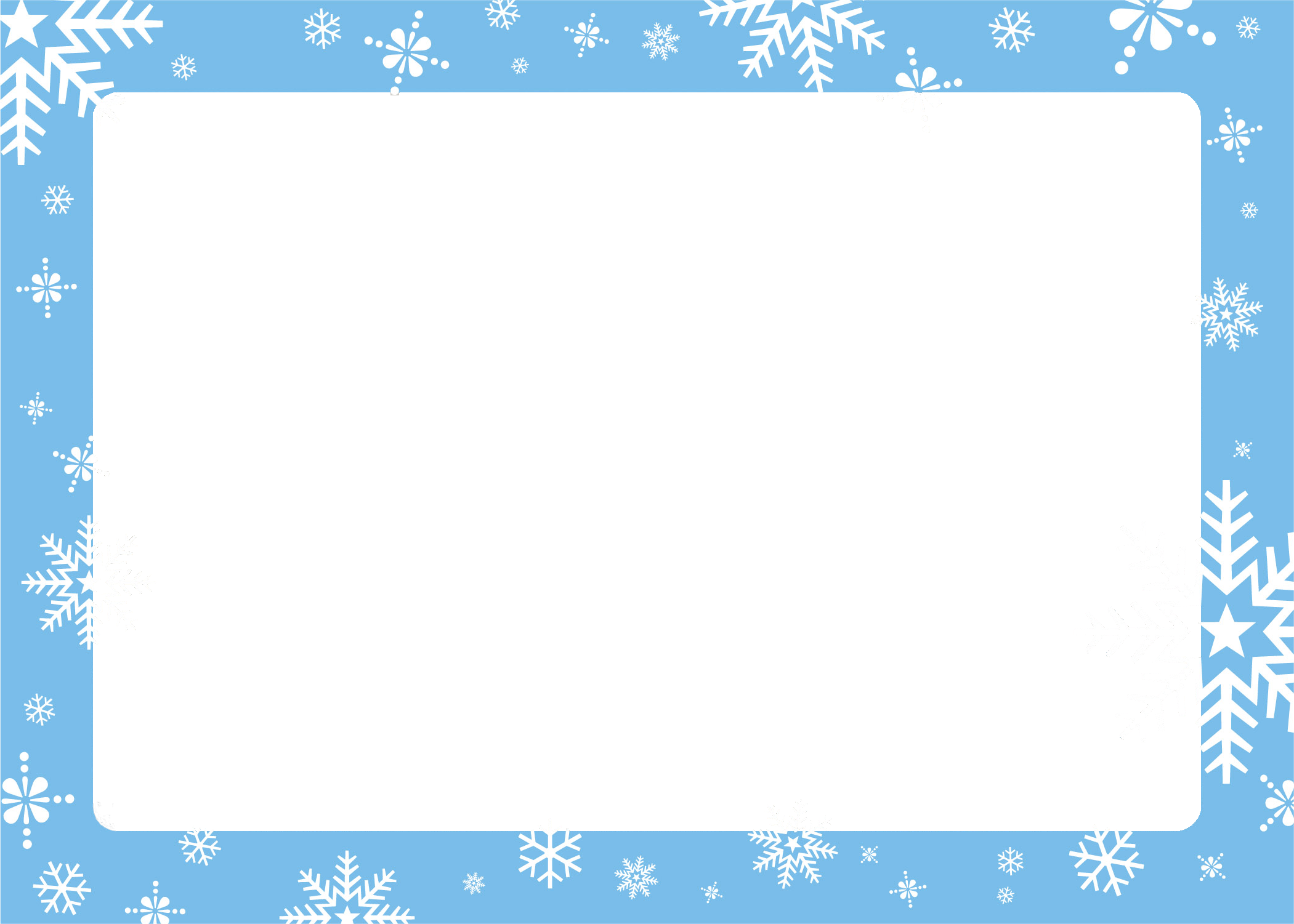 Winter clipart frame. Free border template certificate