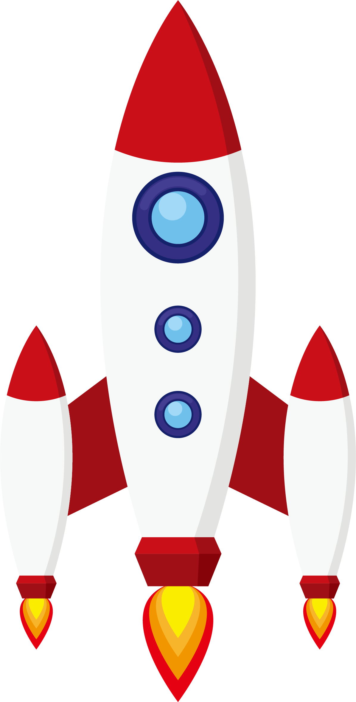 clipart rocket cartoon