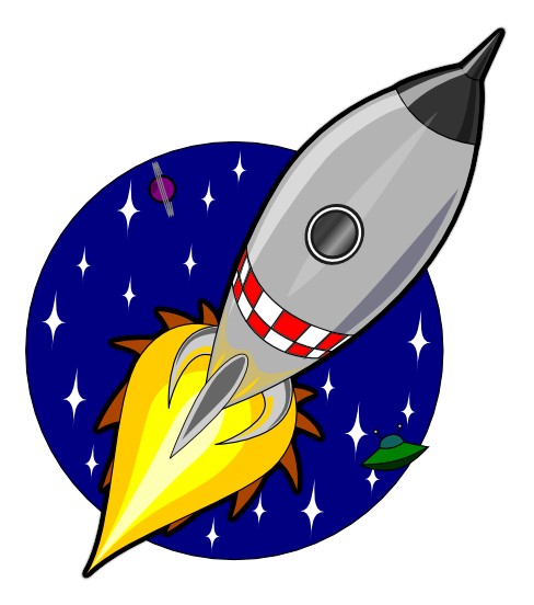 Free pictures for kids. Clipart rocket childrens