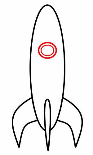 Clipart rocket easy cartoon. Drawing a 