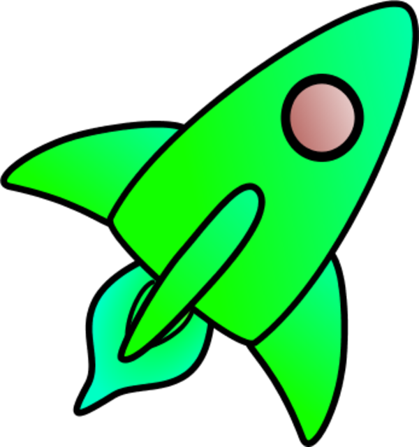 clipart rocket green rocket