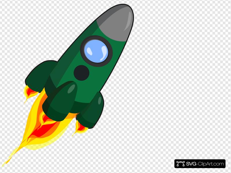 clipart rocket green rocket