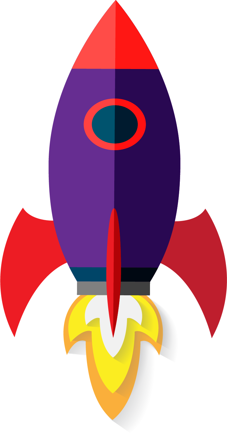 Flat design clip art. Clipart rocket jpeg