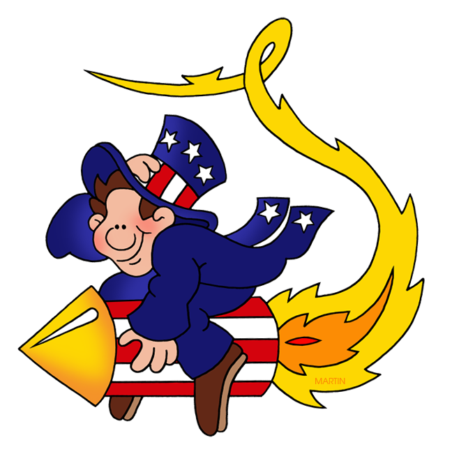 Clipart rocket july 4th. Fourth of clip art