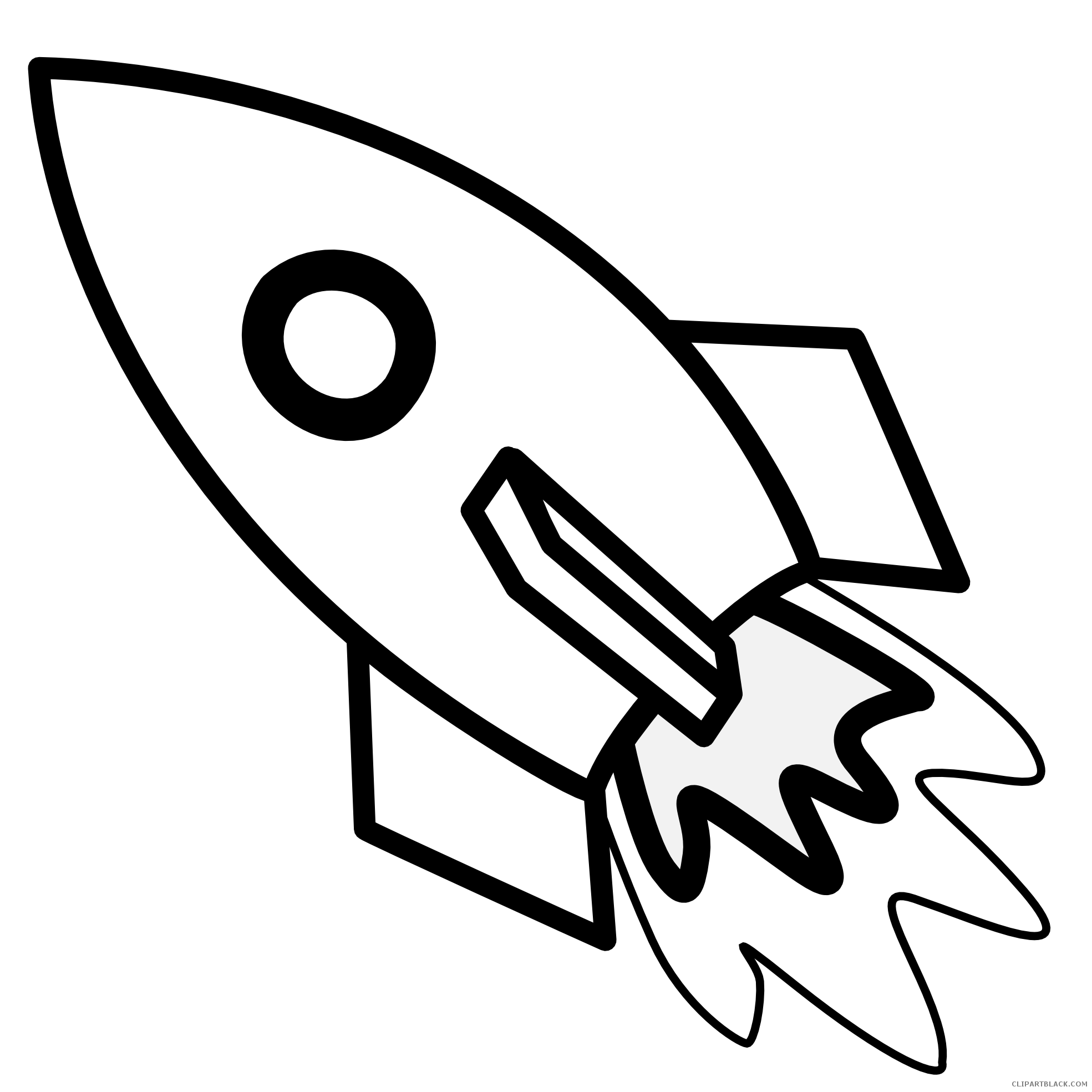 Clipart rocket line art. Clipartblack com transportation free