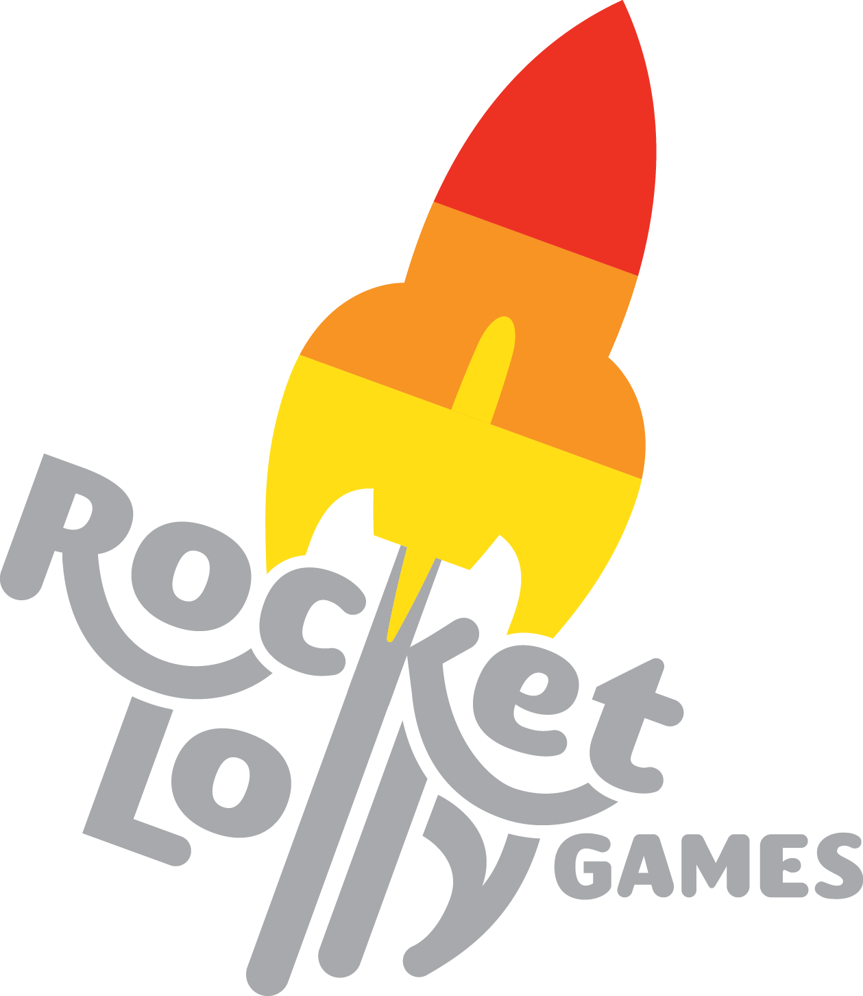 Games logo. Clipart rocket lolly