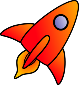 Clipart rocket orange rocket. Clip art at clker