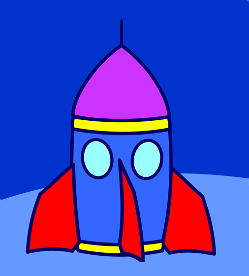 clipart rocket rocket landing