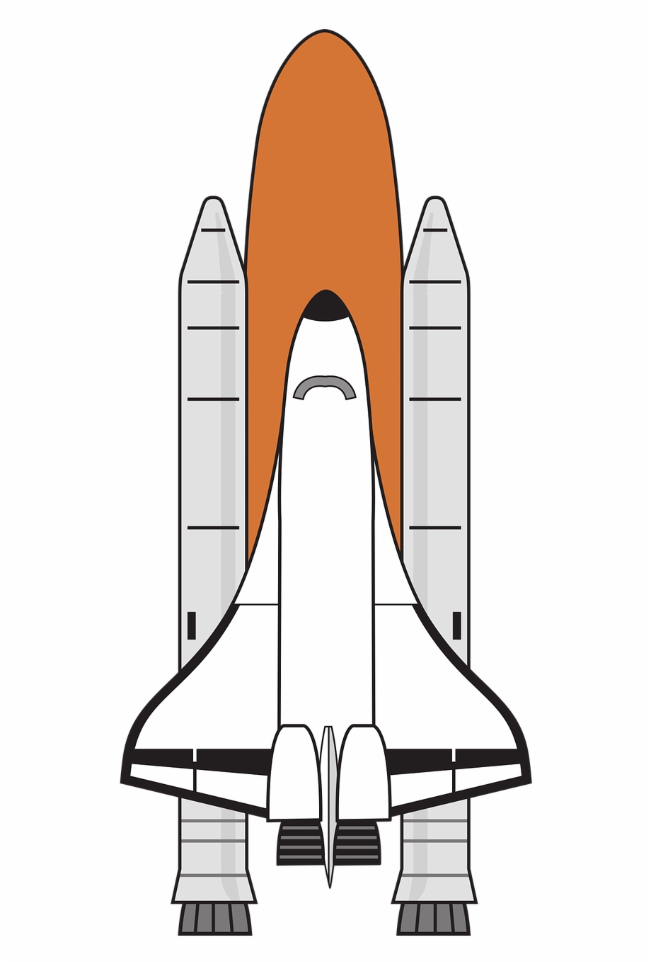 Boosters colour png image. Clipart rocket rocket nasa