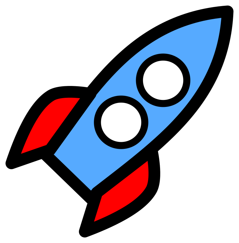 Two window medium image. Clipart rocket simple rocket