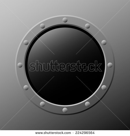 The view of planet. Clipart rocket window