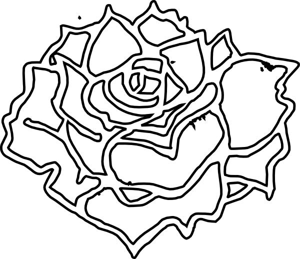 Clipart rose bloom. In full clip art