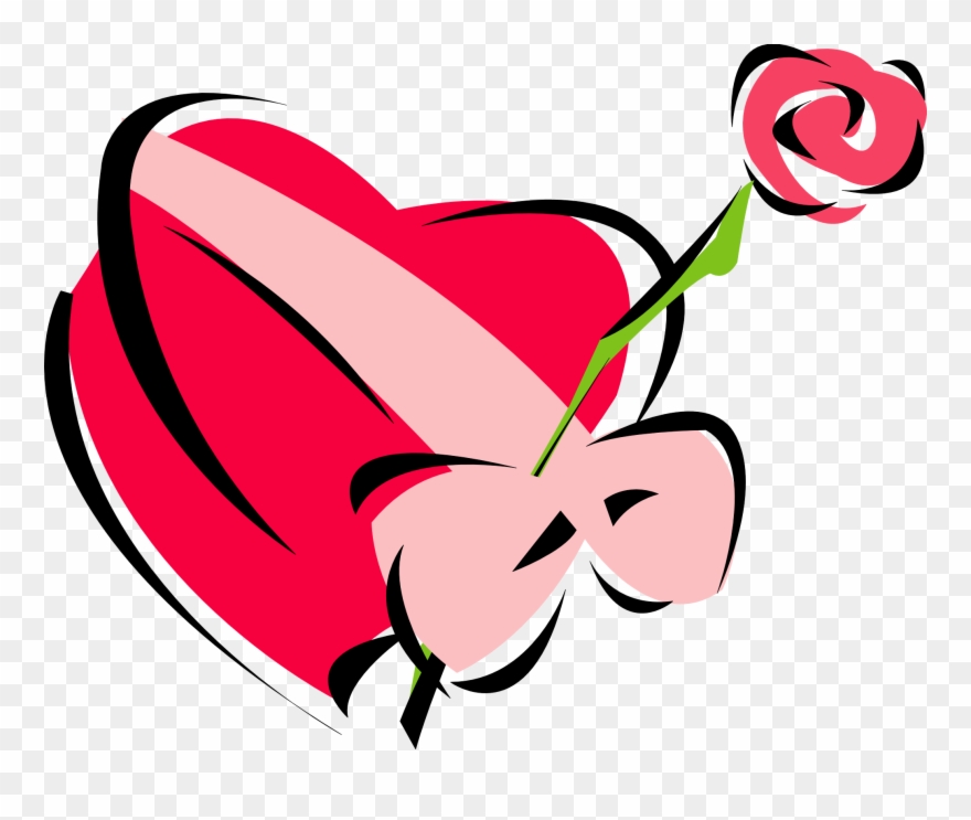 Clipart rose chocolate. Valentine s day 