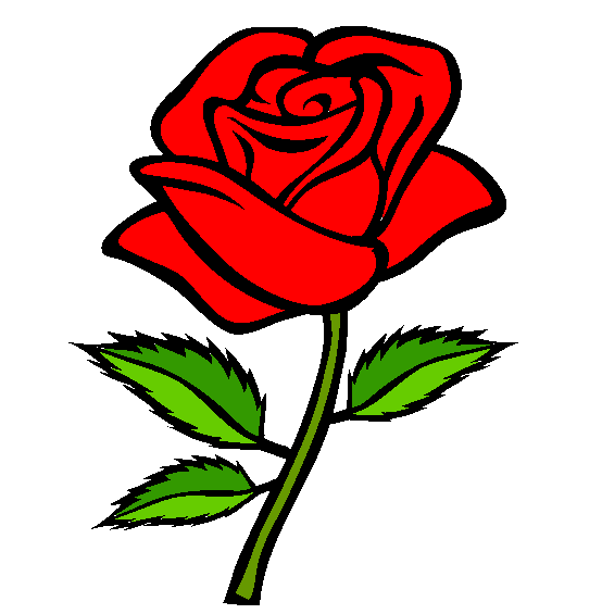 Simple rose free download. Clipart roses basic