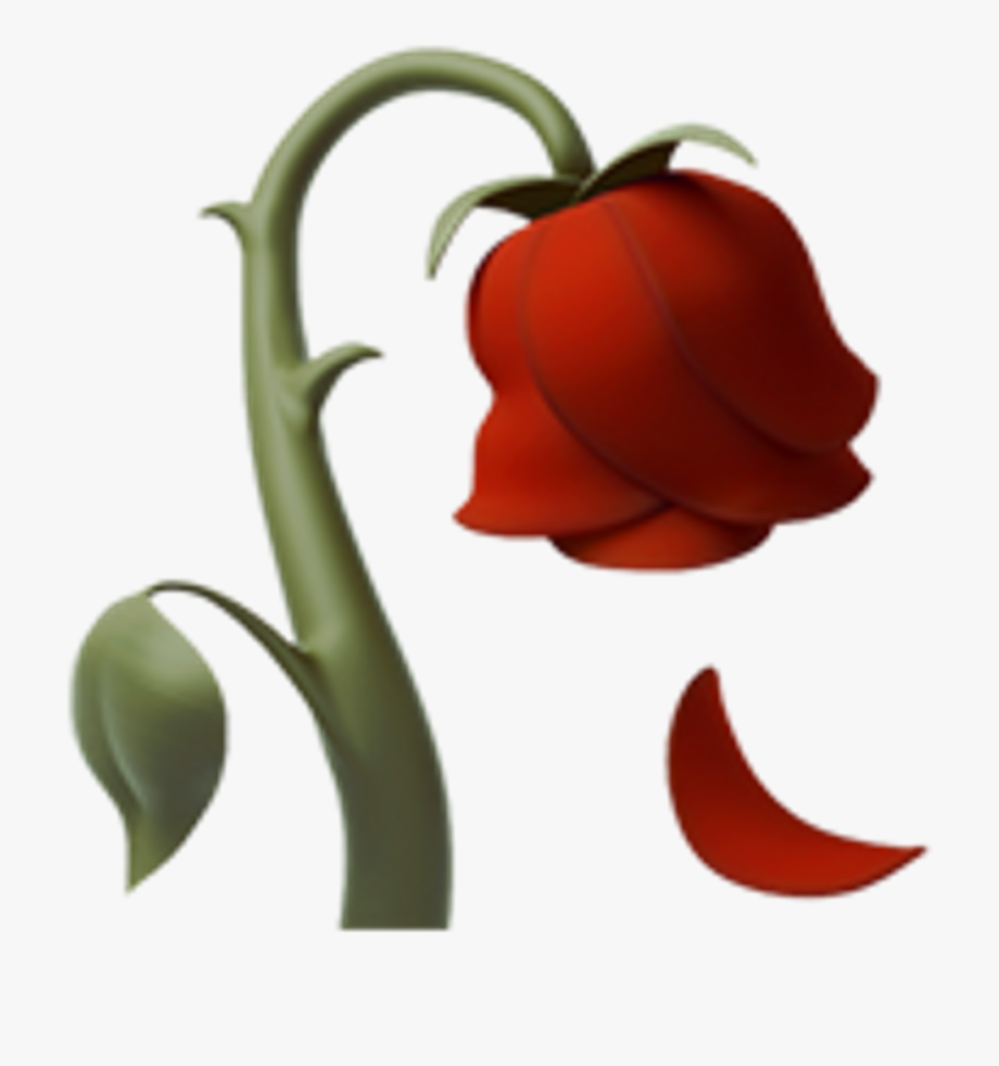 Emoticon tumblr apple emojisticker. Clipart rose emoji