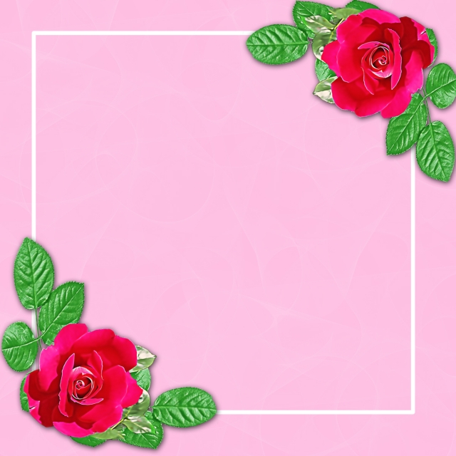 Clipart rose natural. Painted flowers with red