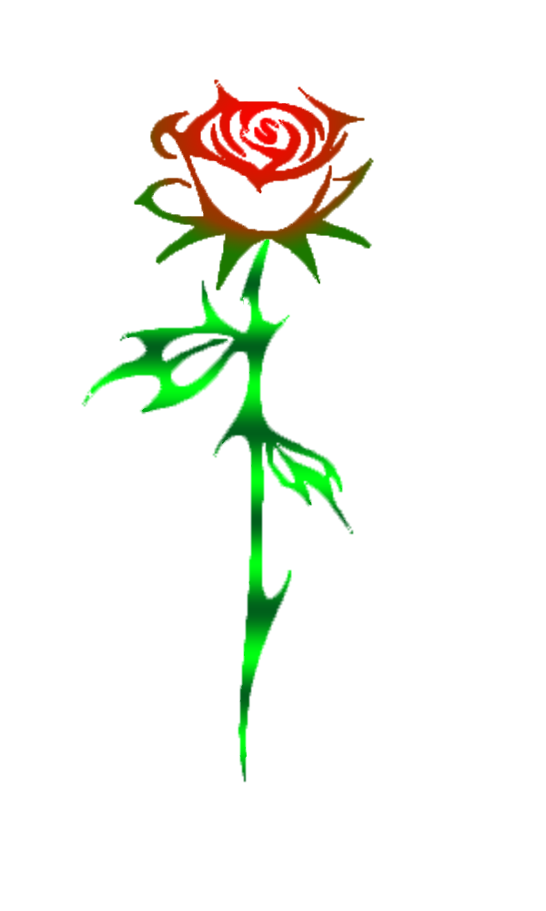 My rose has thorns. Clipart roses thorn