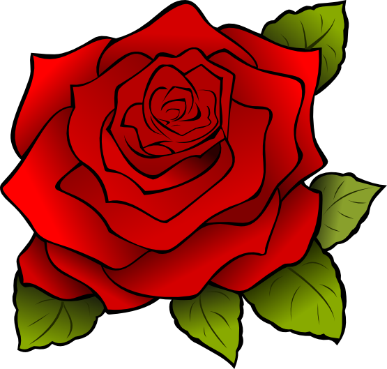 rose clipart top