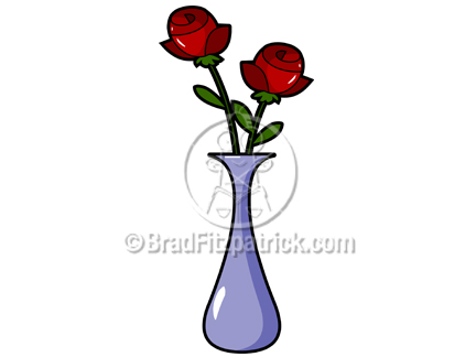 vase clipart rose vase