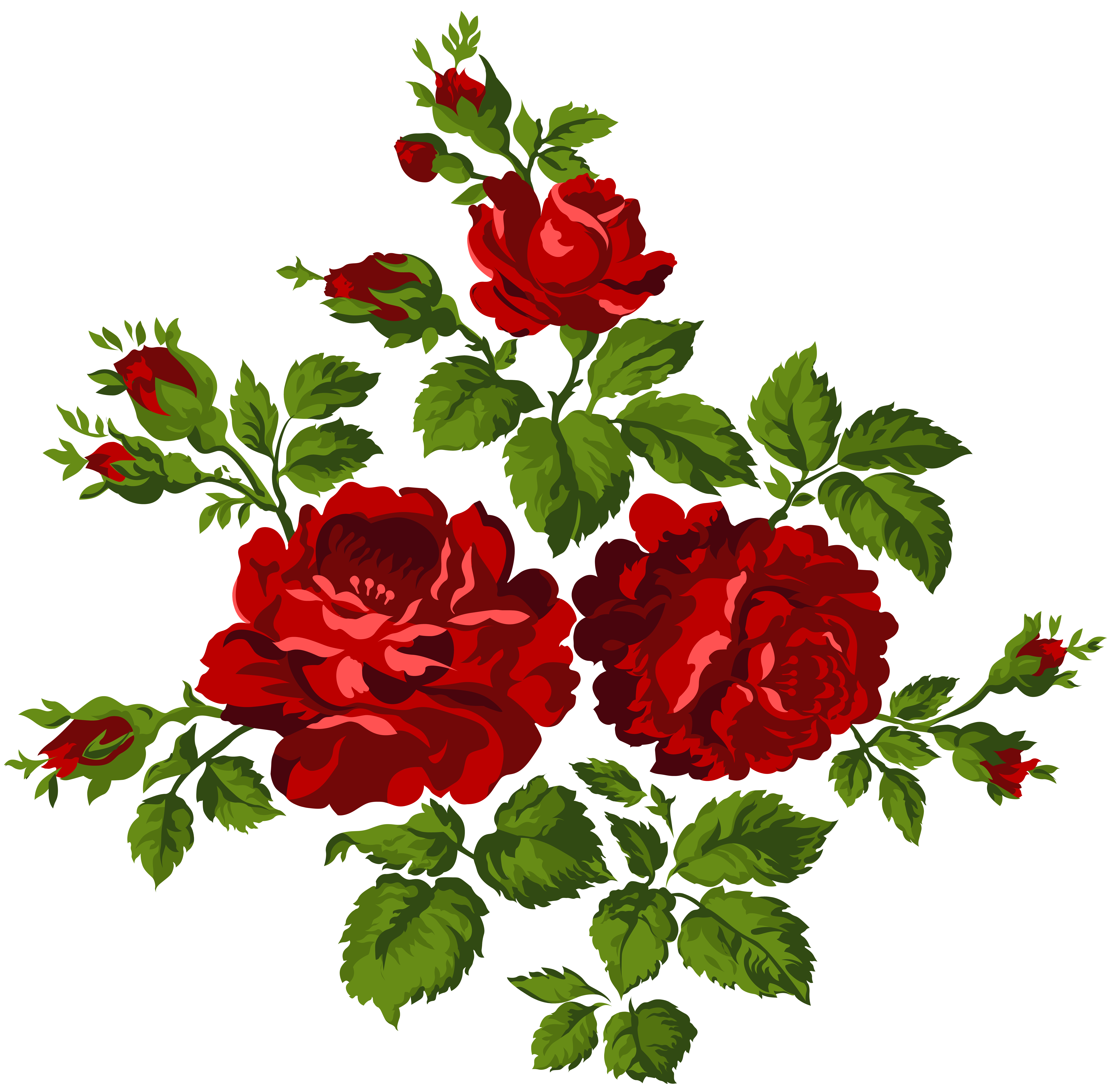 Free clipart vintage. Roses png clip art