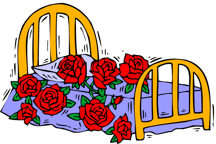 Of roses . Rose clipart bed